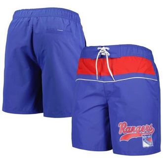 Starter Mens Starter Blue New York Rangers Freestyle Volley Swim Shorts at Nordstrom, Size Medium