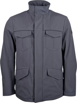 Peuterey Jassen, Heren, Blauw, 3Xl, Polyester, Metal Srt 08 Jacket