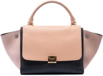 Celine Pre-owned Celine Small Tricolor Leather Trapeze Satchel Ladies Y32L1SDAQWL6EXRR