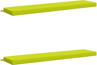 vidaXL Cojines Para Banco De 2 Piezas Soest 2 Uds. 100% Poli&eacute;ster Vidaxl