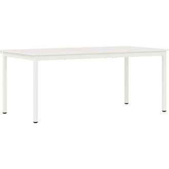 vidaXL Dining Table White 180 x 90 x 75 cm Solid Pine Wood vidaXL