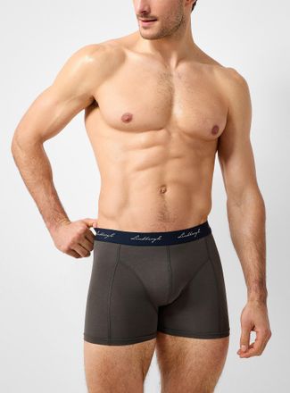 Lindbergh Mens 4 ultra-comfortable solid trunk Cotton and modal