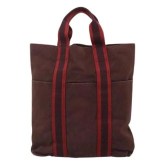 Herm&egrave;s Pre-owned Tote Bags, female, Red, Size: ONE SIZE Pre-owned Fourre-tout herline