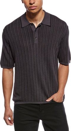Rag & Bone Harvey Garment Dyed Polo Shirt