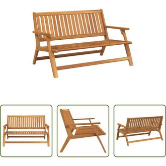vidaXL Panca relax - Panca Relax Marrone Legno di Acacia Massello