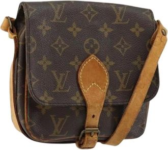 Louis Vuitton Pre-owned Cross Body Bags, female, Brown, Size: ONE SIZE Pre-owned Canvas Cross Body Bag
