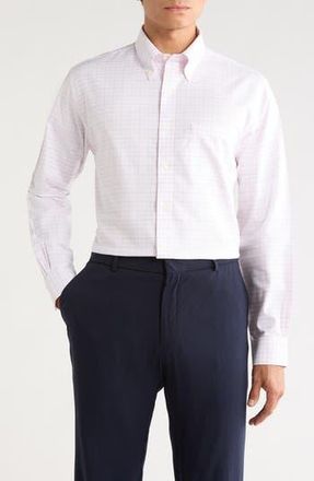 Brooks Brothers Regular Fit Non-Iron Stretch Cotton Oxford Dress Shirt in Pinkwp at Nordstrom Rack, Size 15.5 - 34