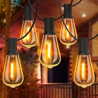 OEM Guirnalda De Luces Exteriores De 30 M Con 100 Bombillas Led De Luz Blanca C&aacute;lida De 2200 K, Resistente Al Agua Ip65 Para Jard&iacute;n, Patio Y Fiestas - Uli