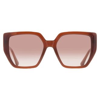 Guess Smoke Gradient Butterfly Ladies Sunglasses GF6178 45B 54