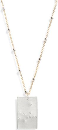 Set & Stones Zodiac Constellation Pendant Necklace in Silver - Virgo at Nordstrom