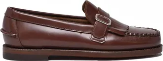 Sebago Brown Leather Penny Loafers