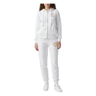 Versace Jeans Couture Dames, Sweatshirts & Hoodies, Wit, Maat: S Katoen
