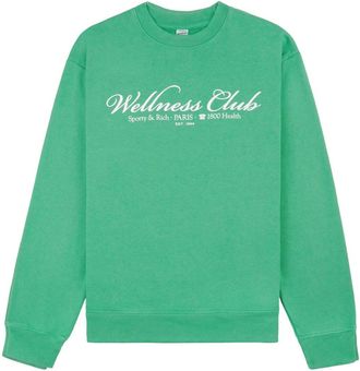 Sporty & Rich 1800 Health cotton sweatshirt - unisex - Cotton - M - Green
