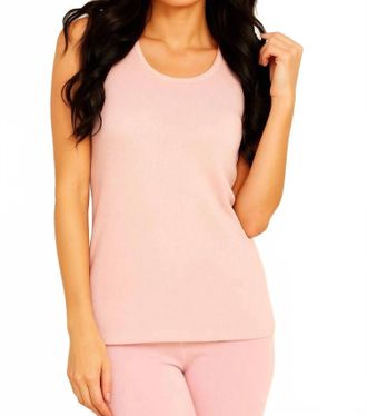 French Kyss Knit Tank Top In Blush