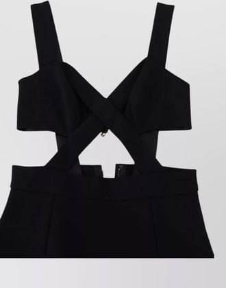 Dolce & Gabbana viscose sweetheart neck cutout bodycon midi dress