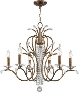 Livex Lighting Discontinued Livex Serafina 6-Light Vbr Chandelier
