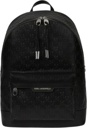 Karl Lagerfeld Zaino K/Monogram traforato - - Bags - Uomo - Nero - ONE SIZE