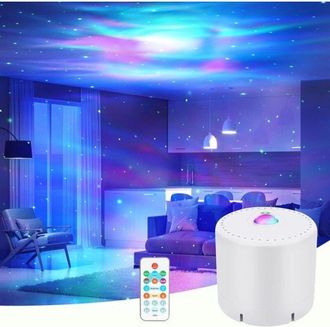 OEM Proyector Led De Olas Y Estrellas Con Control Remoto - Luz Nocturna Regulable Para Ni&ntilde;os Y Adultos