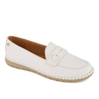 Andrea Womens Comfort Moccassins Shoes In White
