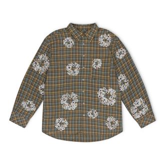 Denim Tears Tan Cotton Wreath Western Button Up
