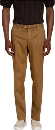 Mason's New York Icon Flex Chino Broeken - Heren - Chinos - Bruin - L - Katoen - Broeken