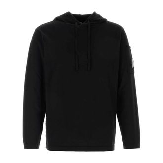 C.P. Company Hoodies, male, Black, Size: XL Knit Sweatshirt