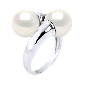 Ateliers Saint Germain Ring Jij & Ik Bulk - 2 Echte Cultiveerde Zoetwaterparels Rond 9-10 mm