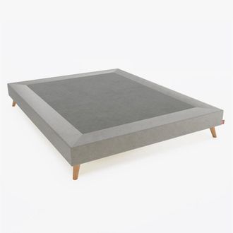 Colch&oacute;n Morfeo Base Tapizada N&oacute;rdica Gris 160x200 con Refuerzo Antideslizante