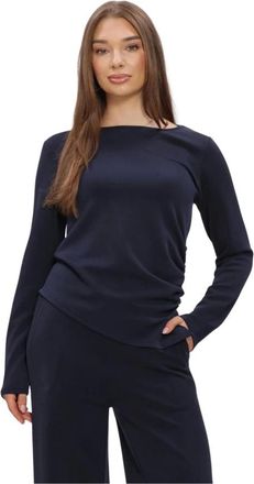 MY ESSENTIAL WARDROBE Dames, Tops, Blauw, Maat: 2XL Leer
