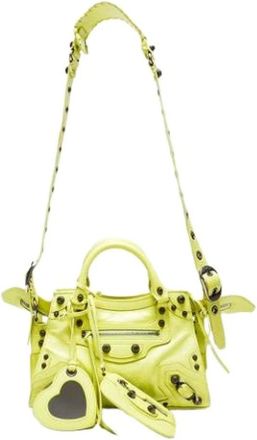 Balenciaga Pre-owned Mini Bags, female, Yellow, Size: ONE SIZE Pre-owned Vintage Mini Bag