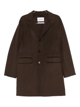 Amaranto single-breasted coat - men - Wool/Cashmere/Other fibres - 46 - Brown