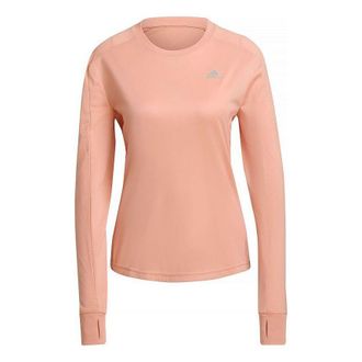 adidas (WMNS) adidas Training Sports Running Long Sleeves Pink Red T-Shirt H31023