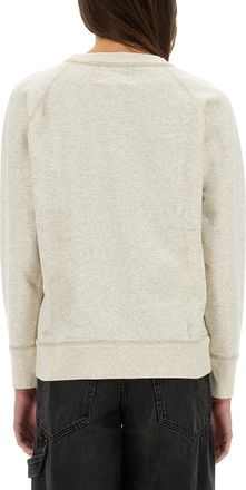 Isabel Marant Cotton Regular Fit Sweatshirt - Powder