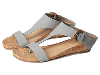 Kenneth Cole Reaction Great Buckle Womens Wedge Shoes Aqua Grey : 6.5 M, Suede