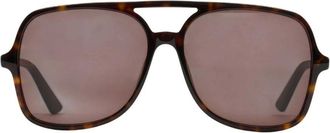 Chlo&eacute; Sunglasses, female, Brown, Size: 57 MM Pilot Sunglasses