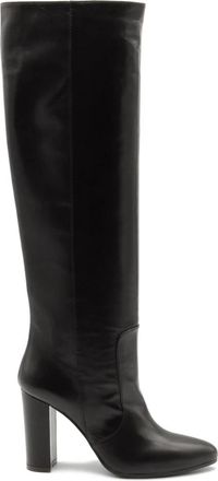 Via Roma 15 Heeled Boot - Dames - Laarzen met Hak - Zwart - 38 EU - Leer - Schoenen