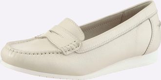 Casual Looks Slipper CASUAL LOOKS, Damen, Gr. 36, wei&szlig;, Glattleder, Leder, Schuhe Slipper