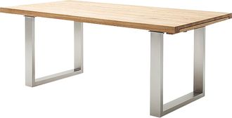 MCA Furniture Kulissen-Esstisch »Dayton Esstisch Kufentisch« Synchronauszug,ausziehbar,eiche,massiv,extra lang,XXL,belastbar 50 kg