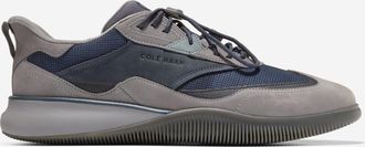 Cole Haan Mens 6.ZER&Oslash;GRAND Quick-On Leather Sneakers - Grey Size 10.5