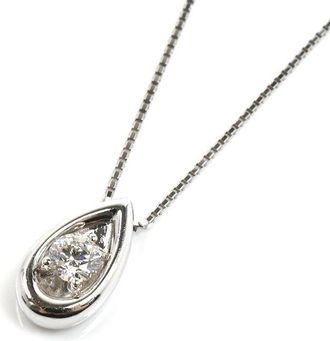 Tasaki Au750 White Gold Diamond Necklace