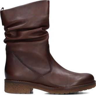 Gabor Elegante Cognac Enkellaarsjes - Dames - Enkellaarsjes - Bruin - 35 1/2 EU - Leer - Schoenen