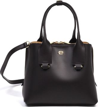 Baldinini Bolso de mano de cuero con doble asa - Bags - Mujer - Marr&oacute;n - ONE SIZE