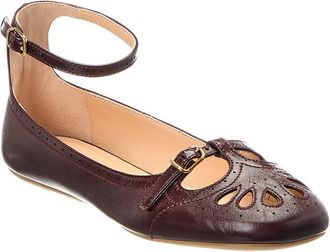 Chlo&eacute; Misty Leather Ballerina Flat