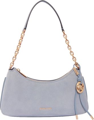 Michael Kors Shoulder Bags, female, Blue, Size: ONE SIZE Nolita Medium Nubuck Chain Pochette
