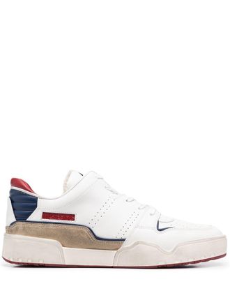 Isabel Marant Sneakers in pelle con design color-block - Bianco