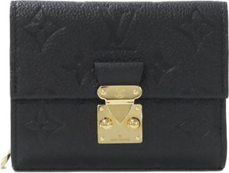 Louis Vuitton Black Monogram Monogram Empreinte Leather Wallet (Bi-Fold) (Pre-Owned)