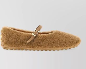 Tod's shearling mary jane slippers
