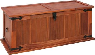vidaXL Ba&uacute;l De Almacenamiento De Madera Maciza De Acacia 90x45x40 Cm Vidaxl