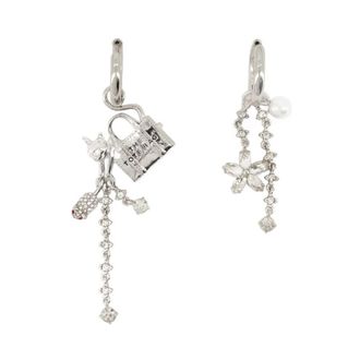 Marc Jacobs Accessoires, Dames, Grijs, ONE Size, Cats Out Of The Bag Oorbellen