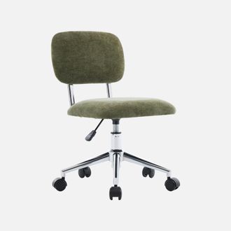 Sweeek Silla De Oficina Infantil Con Ruedas Ajustable De Tela Chenilla